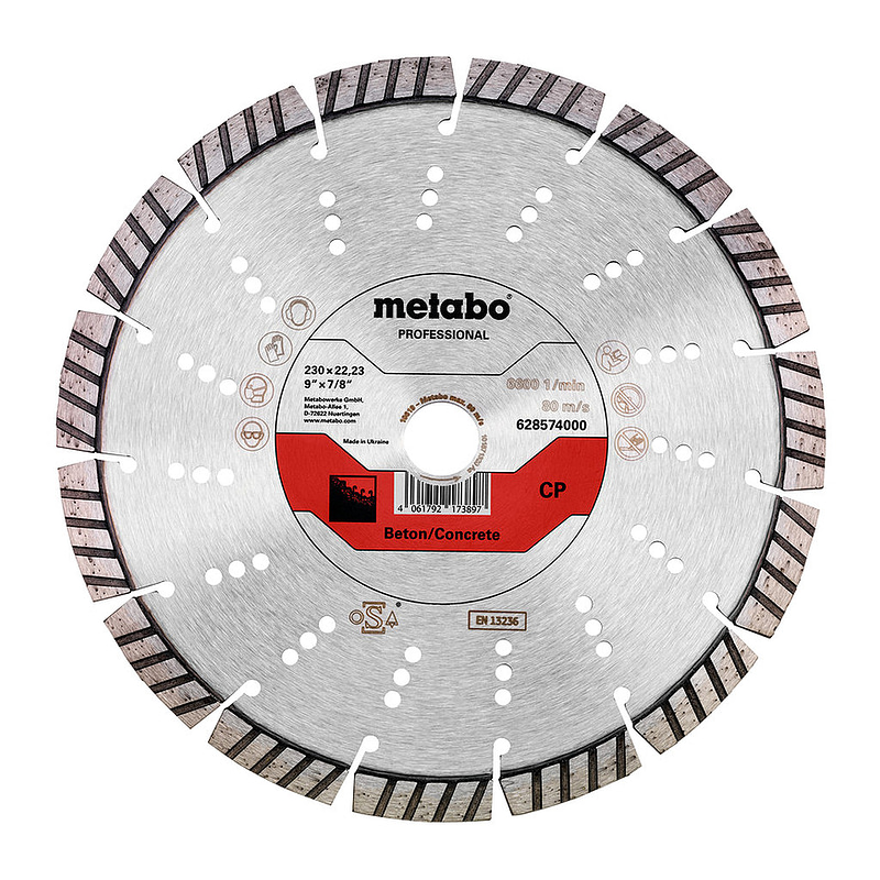 Metabo 628574000 - Diamantový rezný kotúč 230 x 22,23 mm, „CP“, betón „professional“