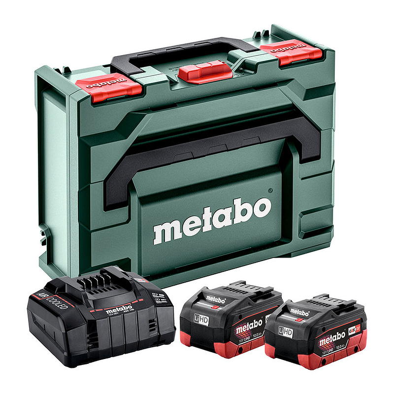 Metabo 685142000 - Základná súprava 2x LiHD 10Ah + ASC 145 + metaBOX