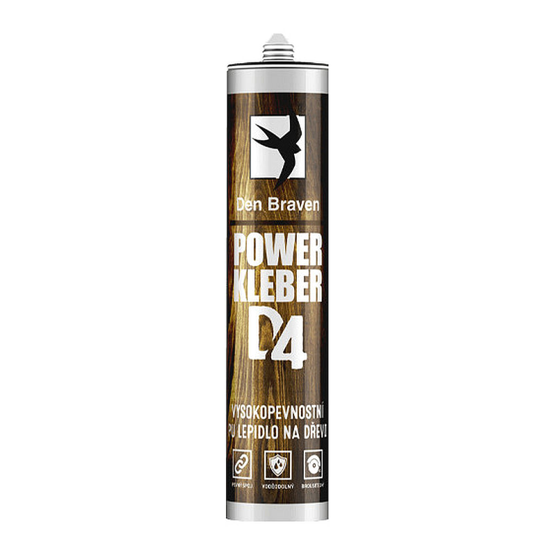 Den Braven 35004TU - POWER KLEBER (PU lepidlo D4) 23 ml tuba v blistri krémová