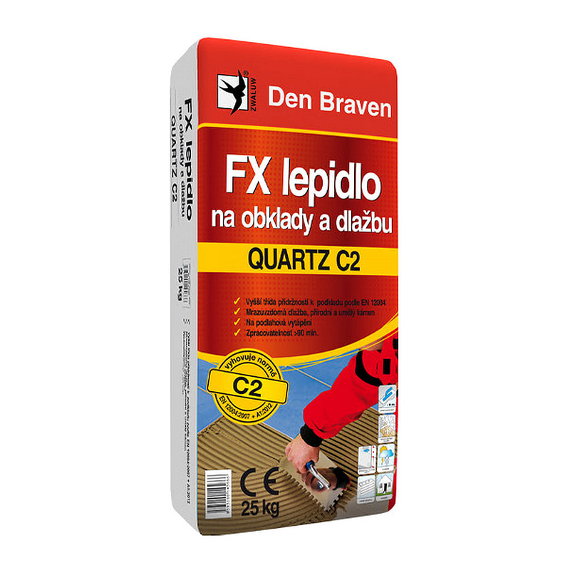 Den Braven 57100Q - FX lepidlo na obklady a dlažbu QUARTZ C2 25 kg vrece