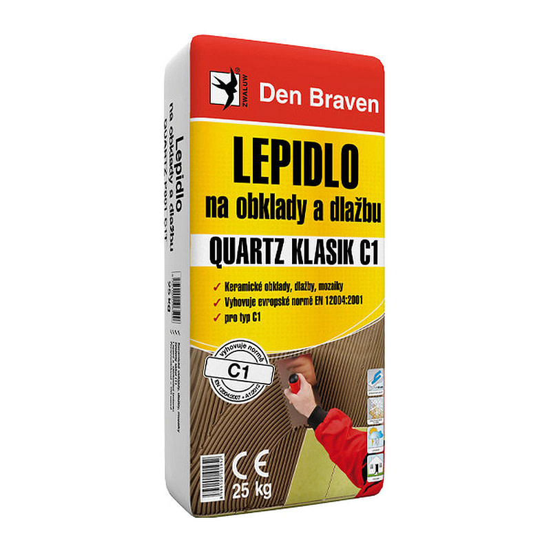 Den Braven 57101DISTYK - Lepidlo na obklady a dlažbu QUARTZ KLASIK C1 25 kg vrece