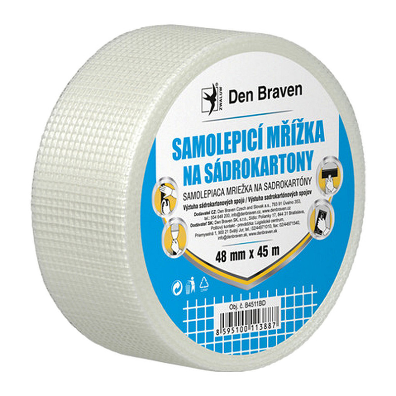 Den Braven B4510BD - Samolepiaca mriežka na sadrokartóny 48 mm