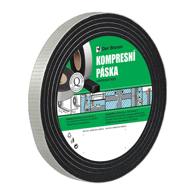 Den Braven B8600BD - Kompresná páska 15 × 2 - 10 mm