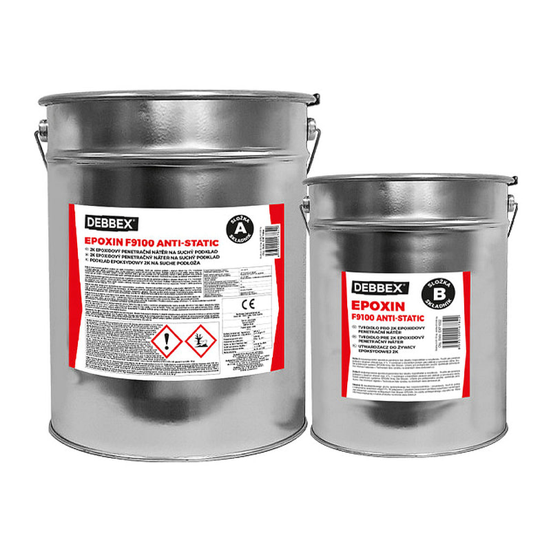 Den Braven EXF91047001 - EPOXIN F9100 ANTI-STATIC 10 kg súdok a kanister RAL 7001