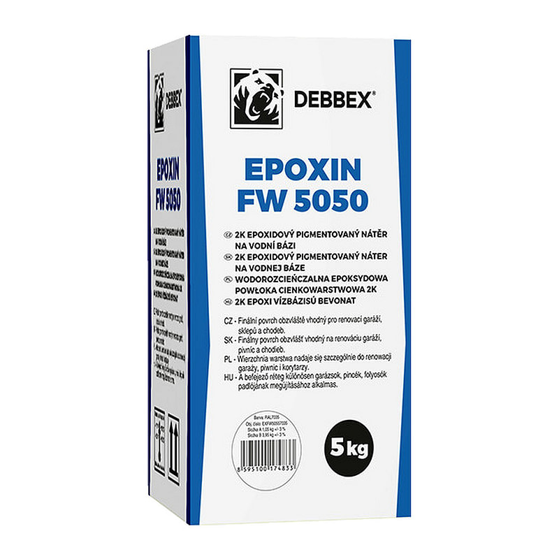 Den Braven EXFW50557035 - EPOXIN FW5050 5 kg sada plechoviek RAL 7035