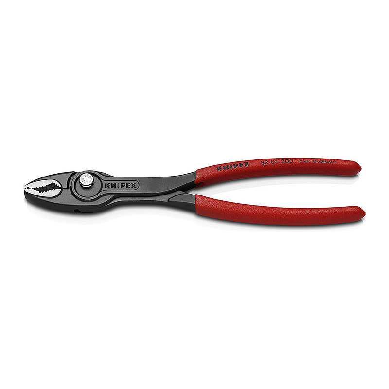 Knipex 82 01 200 - TwinGrip Kliešte s predným úchopom s protišmykovým plastovým povrchom čierne atramentované 200 mm