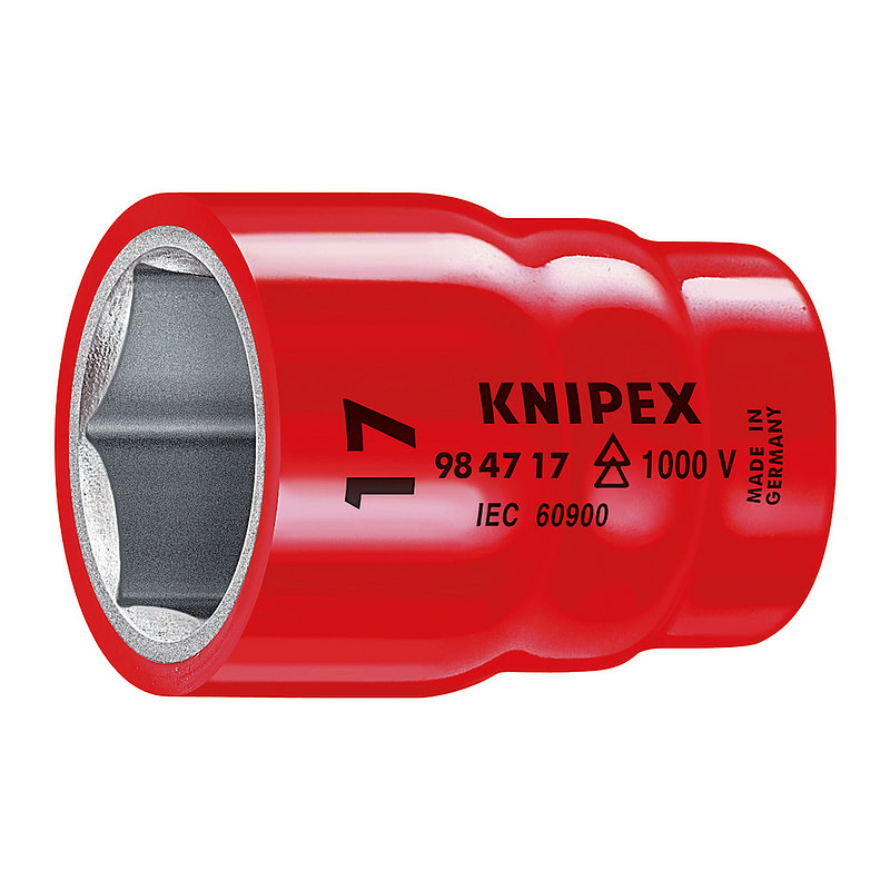 Knipex 98 47 16 - Šesťhranný nástrčný kľúč pre šesťhranné skrutky s vnútorným štvorhranom 1/2" 55 mm