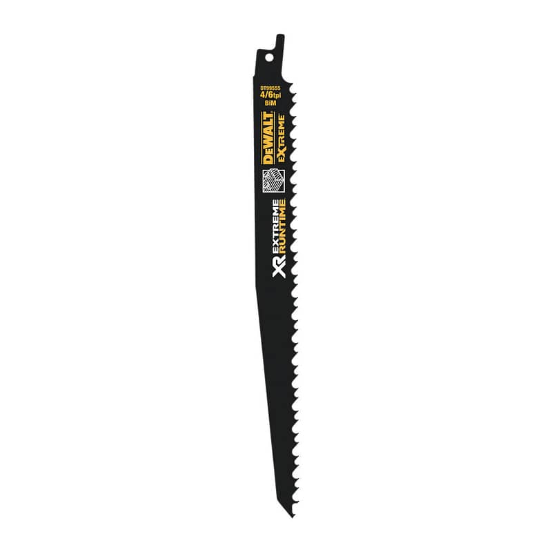 DeWalt DT99555 - Pílové listy XR na drevo s klincami, 230mm, pre mečové píly FLEXVOLT, 4/6 TPI, 5ks