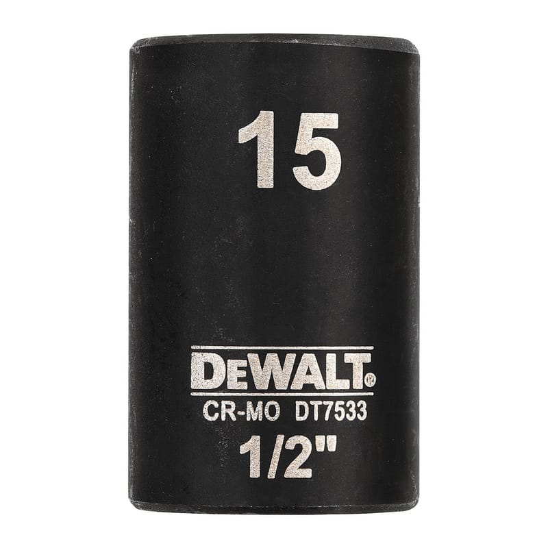 DeWalt DT7533 - Nástrčková hlavica EXTREME IMPACT 1/2" krátka, 15mm