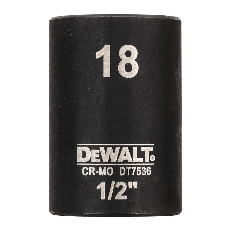 DeWalt DT7536 - Nástrčková hlavica EXTREME IMPACT 1/2" krátka, 18mm