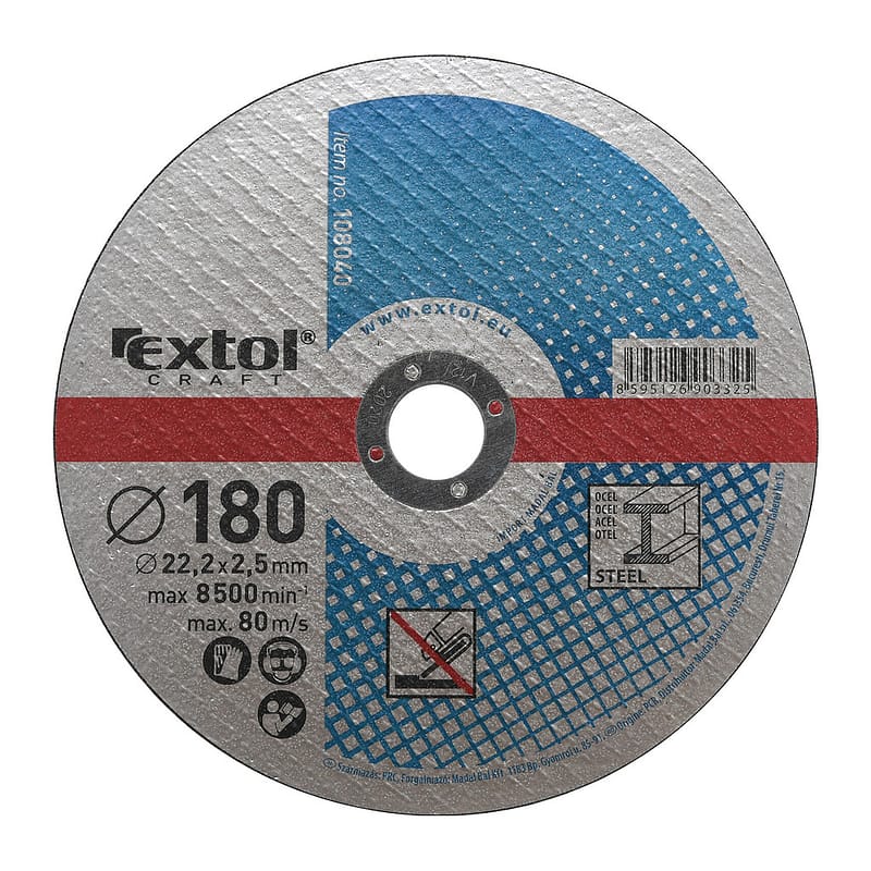 Extol Craft 108040 - Kotúč rezný na kov 5ks, 180x2,5mm
