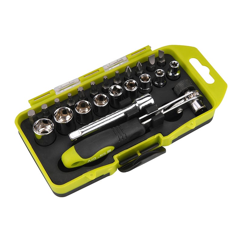 Extol Craft 53090 - Sada nástrčných kľúčov a bitov, 1/4", 23-dielna sada