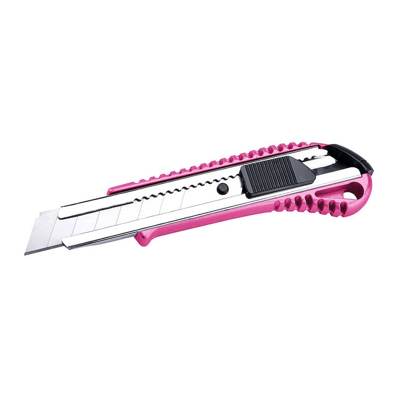 Extol Lady 80059 - Nôž univerzálny olamovací, 18mm, ružová metalická farba, kovový
