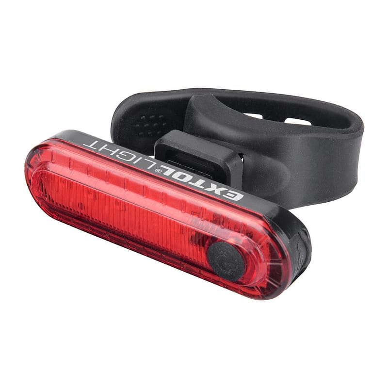 Extol Light 43138 - Svietidlo zadné na bicykel červené, 3,7V/220mAh Li-pol, USB nabíjanie