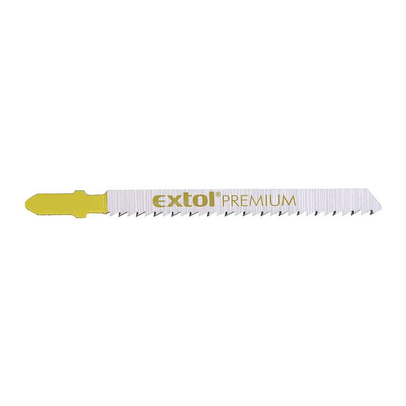 Extol Premium 8805001 - List pílový do priamočiarej pílky 5ks, HCS 75mm, čistý rez, úchyt BOSCH