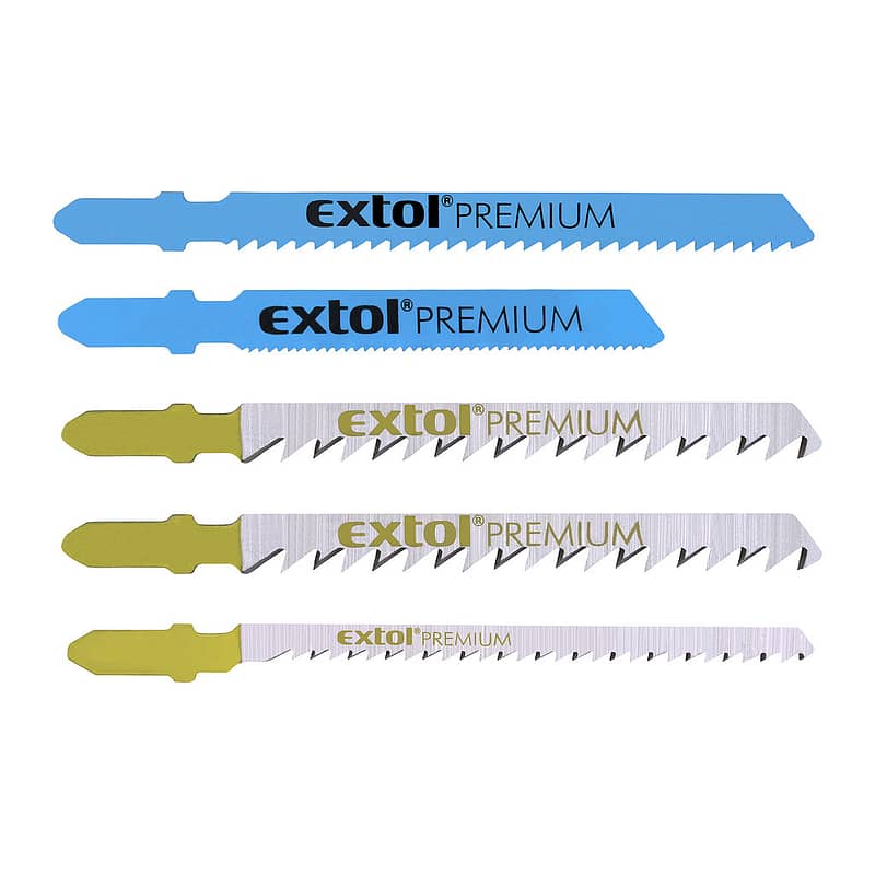 Extol Premium 8805100 - Listy do priamočiarej píly, 5-dielna sada, 5 typov, upínanie BOSCH