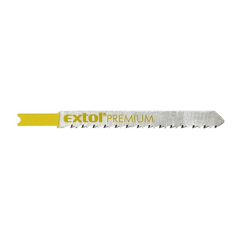 Extol Premium 8805501 - List pílový do priamočiarej pílky 5ks, HCS 75mm, čistý rez, úchyt UNIVERSAL