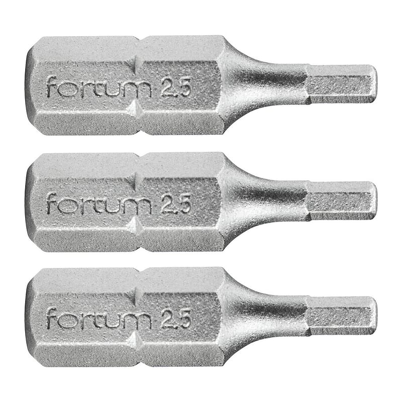 Fortum 4741503 - Bit imbus 3ks, H 2,5x25mm