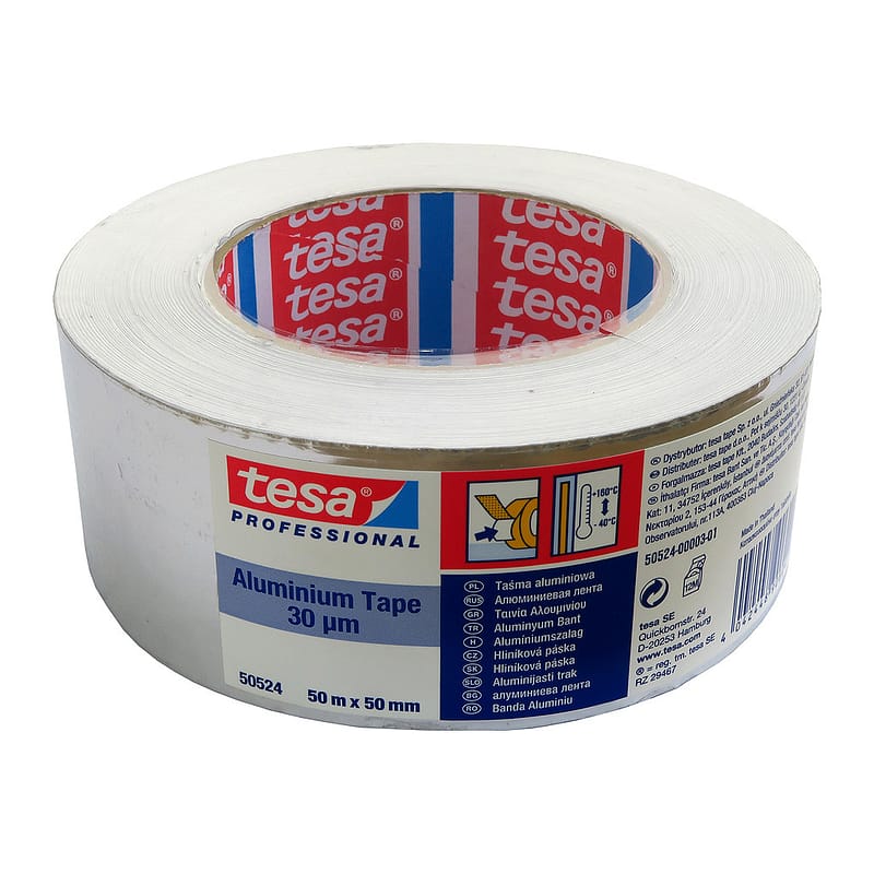 Tesa 95052 - Páska lepiaca hliníková 63632, 50mmx50m, hr. 0,030mm