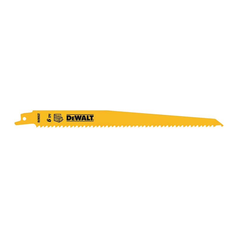 DeWalt DT2349 - Bimetalové pílové listy na drevo s klincami a plasty, 228mm, rýchle rezy, pre mečové píly, 5ks