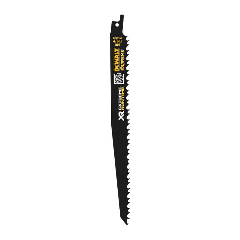 DeWalt DT99554 - Pílové listy XR na drevo s klincami, 152mm, pre mečové píly FLEXVOLT, 4/6 TPI, 5ks
