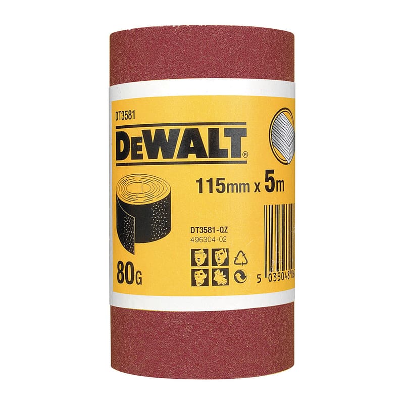 DeWalt DT3581 - Kotúč brúsneho papiera 5m x 115mm, P80