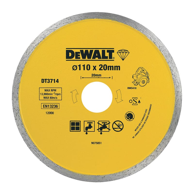 DeWalt DT3714 - Diamantový rezný kotúč na dlaždice - 110x20mm