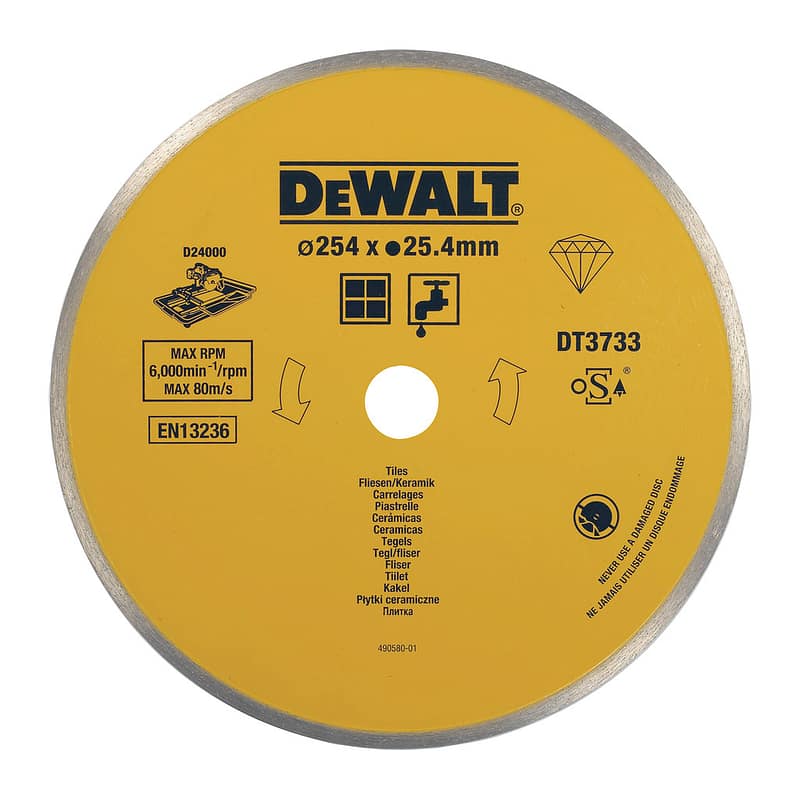 DeWalt DT3733 - Diamantový rezný kotúč na keramické obklady pre D24000, 254x25,4mm