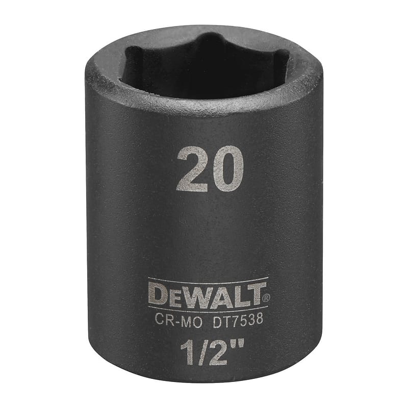 DeWalt DT7538 - Nástrčková hlavica EXTREME IMPACT 1/2" krátka, 20mm