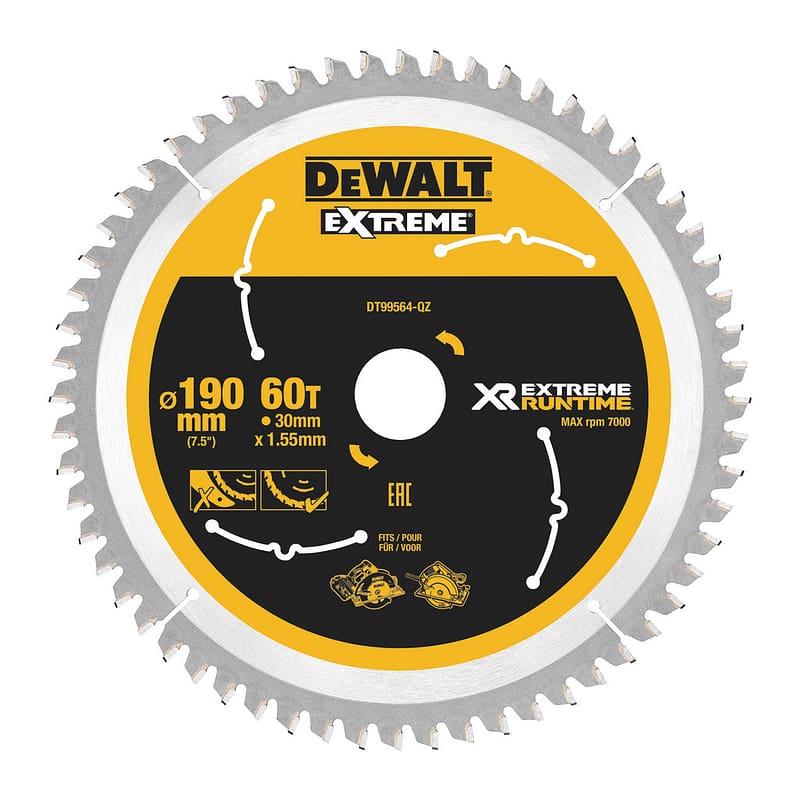 DeWalt DT99564 - Pílový kotúč XR EXTREME FLEXVOLT - 190x30mm, 60 zubov